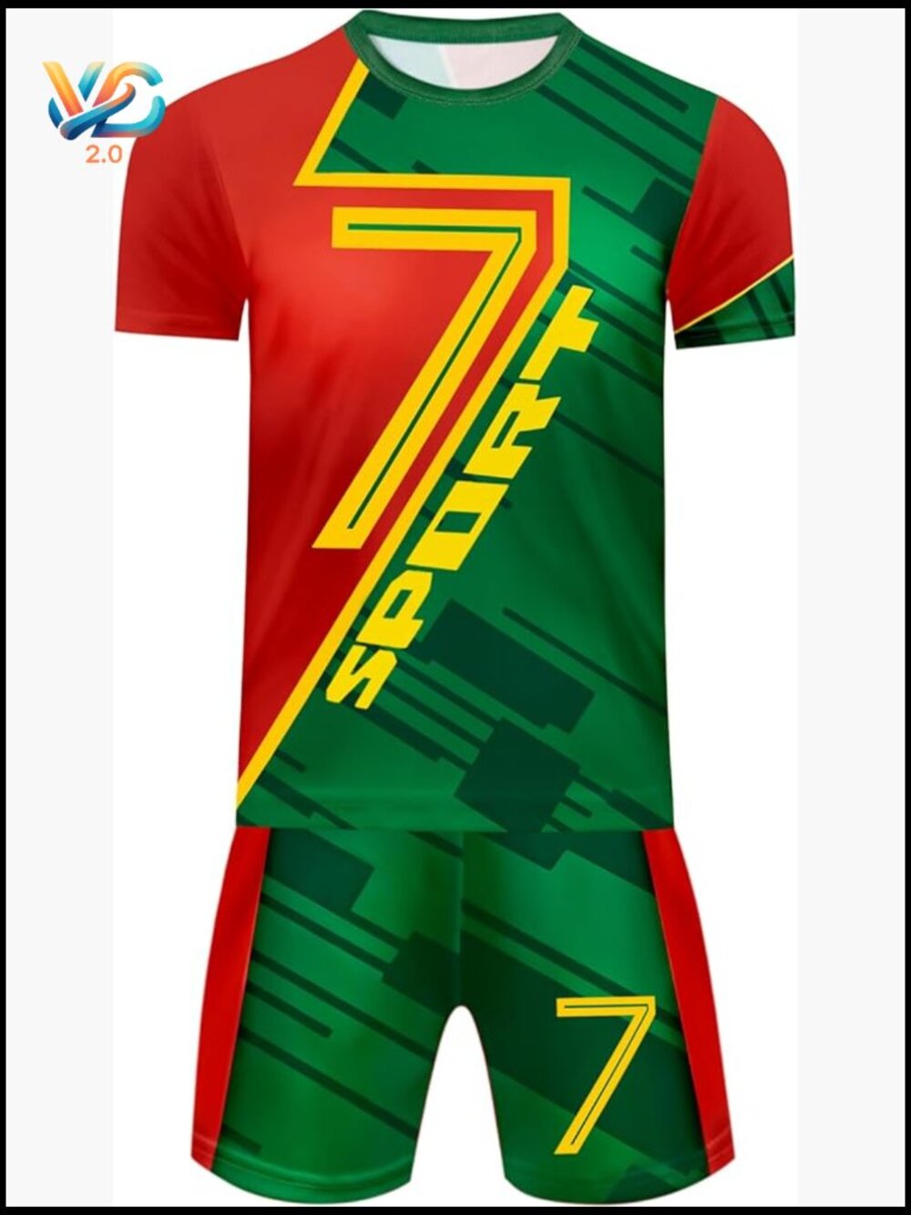Boys Soccer Jersey Set Quick Dry Training Uniform Youth Sports Kit Shorts Ages